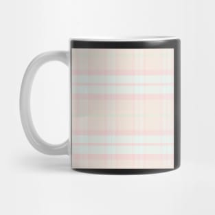 Pastel  Aesthetic Ossian 1 Hand Drawn Textured Plaid Pattern Mug